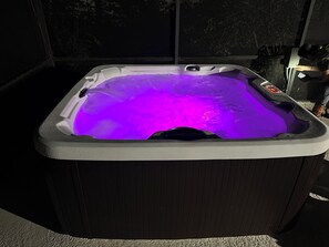 Outdoor spa tub - HOT TOB HEATED POOL HOUSE, MINUTES FROM CLEARWATER BEACH (Clearwater)