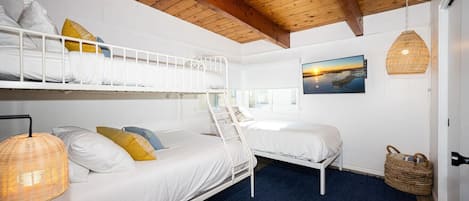 Desk, free WiFi, bed sheets