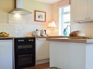Dishwasher, highchair, cookware/dishes/utensils