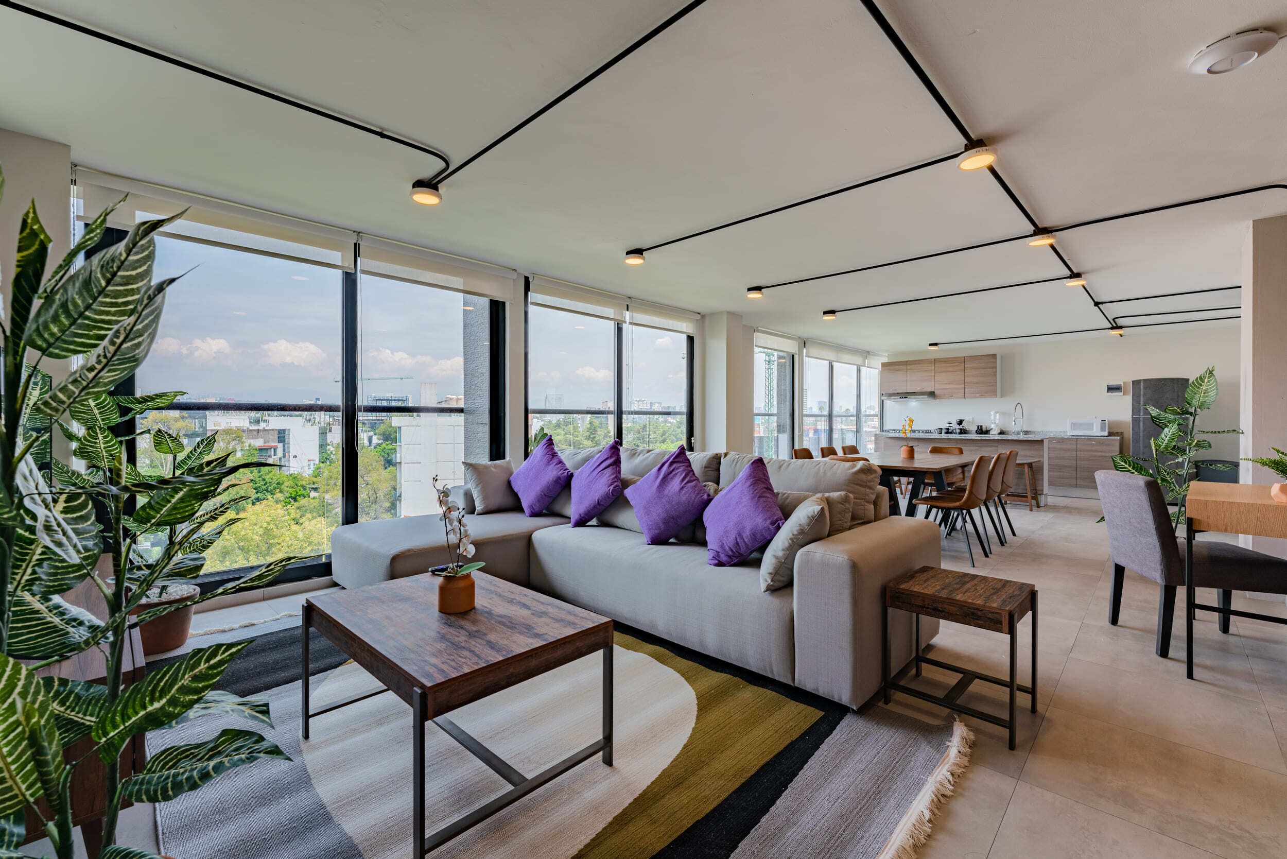 Departamento junior, 3 habitaciones | Área de sala de estar