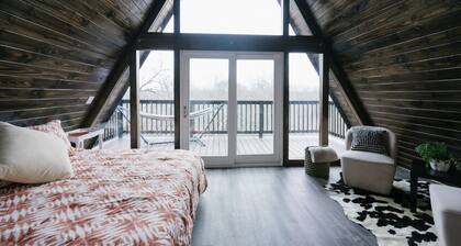 Stunning, Secluded A-Frame w/ Hammock and Tree Top View