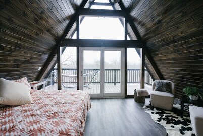 Stunning, Secluded A-Frame w/ Hammock and Tree Top View