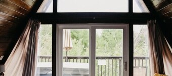 Beautiful A-Frame with Private Deck w/ Upgraded Jacuzzi and Incredible View!