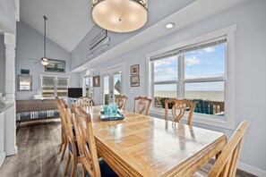 Dining - Modern Oceanfront Cottage with Direct Beach Access & Near Pier (Oak Island)
