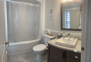 Shower, hair dryer, towels, soap - Beautiful 3 Bedroom, 2 full Bathroom cottage in Boylston, Guysborough. (Boylston)