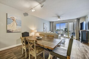 Condo, 3 Bedrooms | Dining - Shores of Panama 328 - Low Floor HUGE 3 Bedroom+Bunk Room, Reserved Parking. 3 Condo by RedAwning (Panama City Beach)