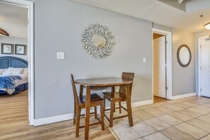 Condo, 1 Bedroom | Dining - Shores of Panama 1017 - 1 Bedroom + Bunkroom . Free Fun! 1 Condo by RedAwning (Panama City Beach)