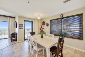 Condo, 3 Bedrooms | Dining - Origin at Seahaven 403 - Spacious 3 Bedroom w/Sunset View! Free Fun! 3 Condo by RedAwning (Panama City Beach)