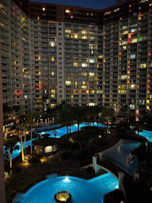 Pool - Shores of Panama 1011 - 1 Bedroom+Bunks . Free Fun! 1 Condo by RedAwning (Panama City Beach)