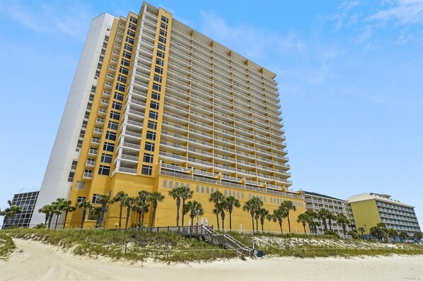 Condo, 2 Bedrooms | Exterior - Sterling Reef 202 - 2nd Floor W/uninterrupted Gulf View! Free Fun! Free Gas Card! 2 Bedroom Condo by RedAwning (Panama City Beach)