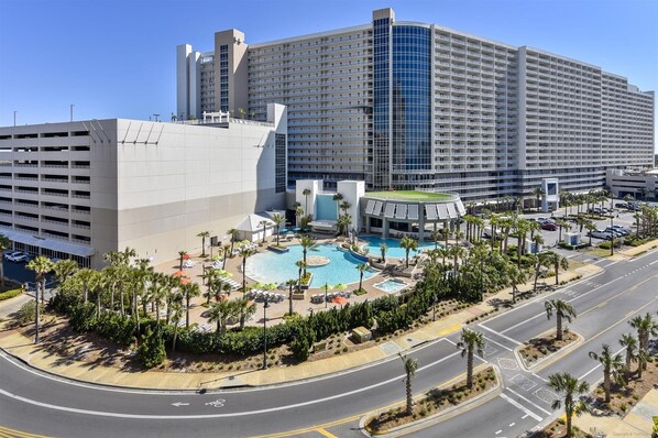 Condo, 1 Bedroom | Exterior - Laketown Wharf 1003, Gulf View, Sleeps 6. Free Fun! Updated! 1 Bedroom Condo by RedAwning (Panama City Beach)