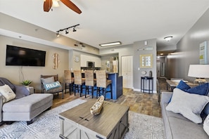 Condo, 1 Bedroom | Living area | Smart TV