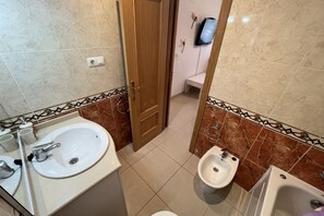 Combined shower/tub, bidet