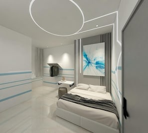 Deluxe Studio Suite, 1 King Bed, Non Smoking, City View | Egyptian cotton sheets, premium bedding, down comforters, pillowtop beds