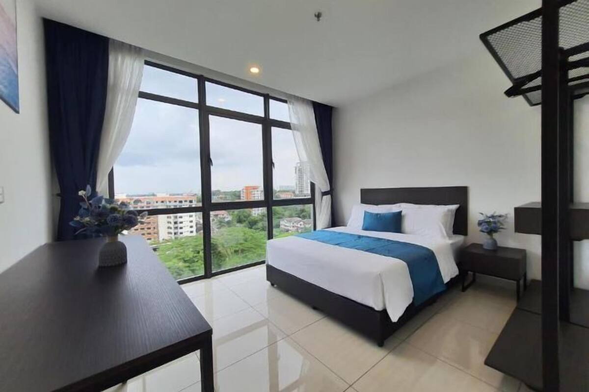 Blackout drapes, iron/ironing board, free WiFi, bed sheets