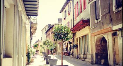 Spacious, light & airy, Romantic village home set off Monflanquin Village Square