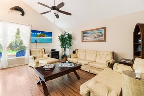 Smart TV, chimenea, reproductor de DVD y servicios de streaming 