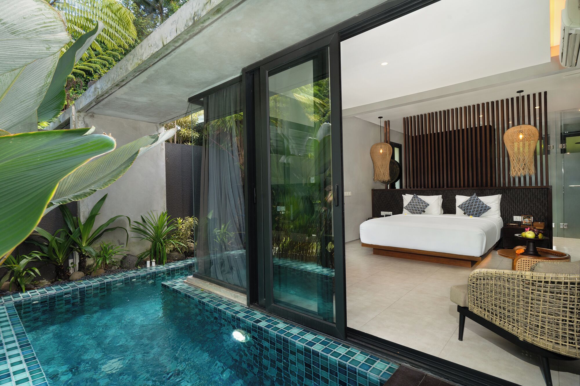One Bedroom Pool Villa with Plunge Pool | Egyptian cotton sheets, premium bedding, down comforters, pillowtop beds