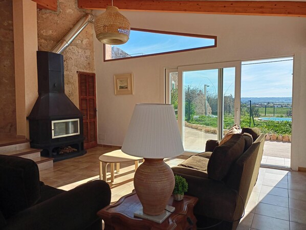 Living area - Finca with views and 10 minutes from the beach, for 6 people.  (PM)