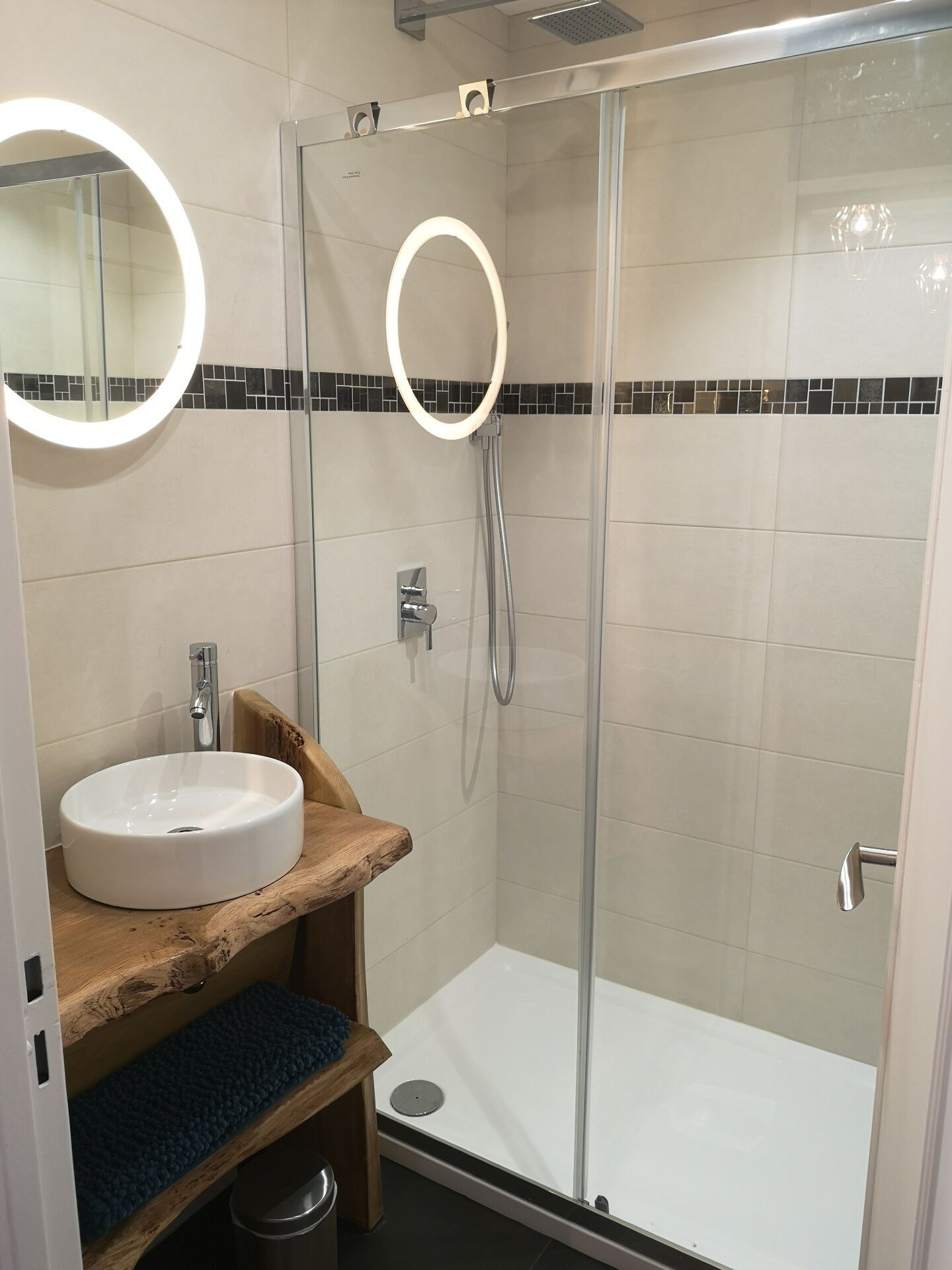Shower, hair dryer