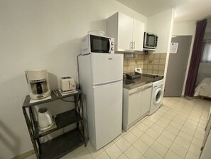 Microwave, oven, freezer