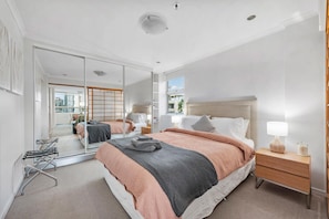 1 bedroom, iron/ironing board, travel crib, free WiFi