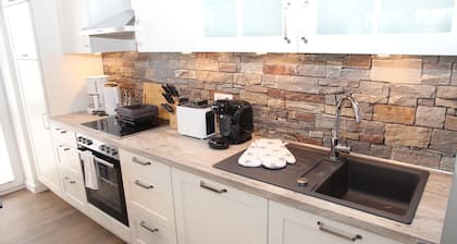 Neubauwohnung mit Hund für bis zu 4 Personen im Greetsieler Grachtenpark