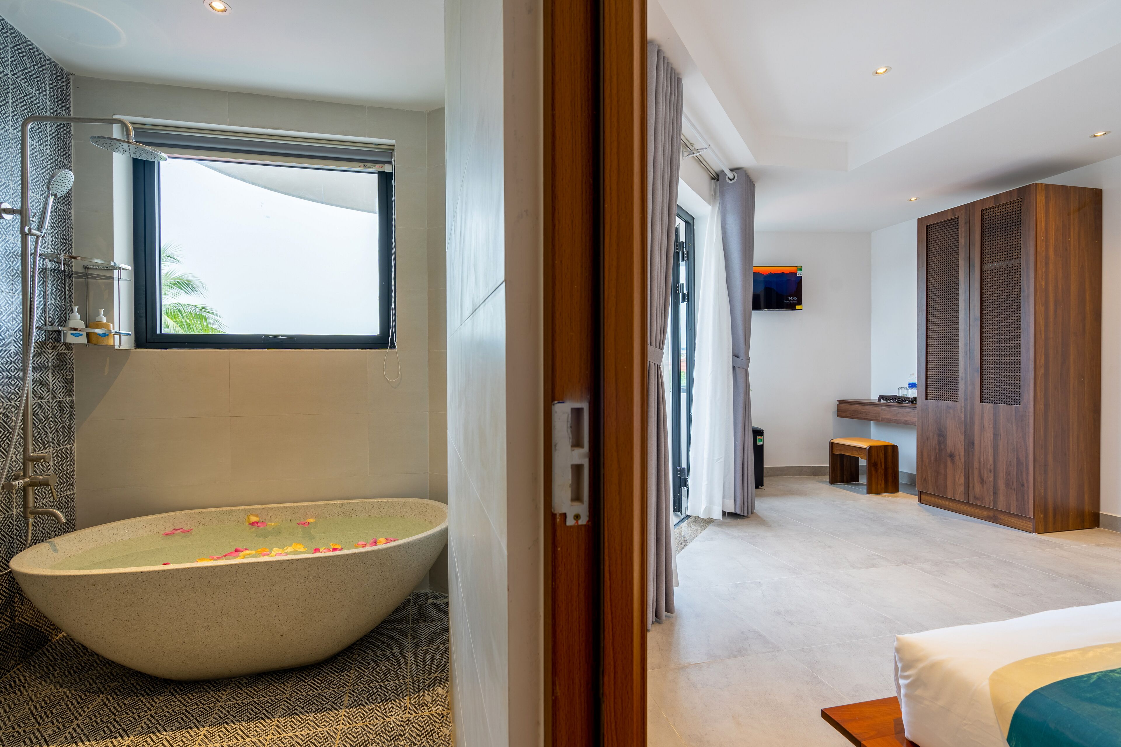 Panoramic-Doppelzimmer | Badezimmer