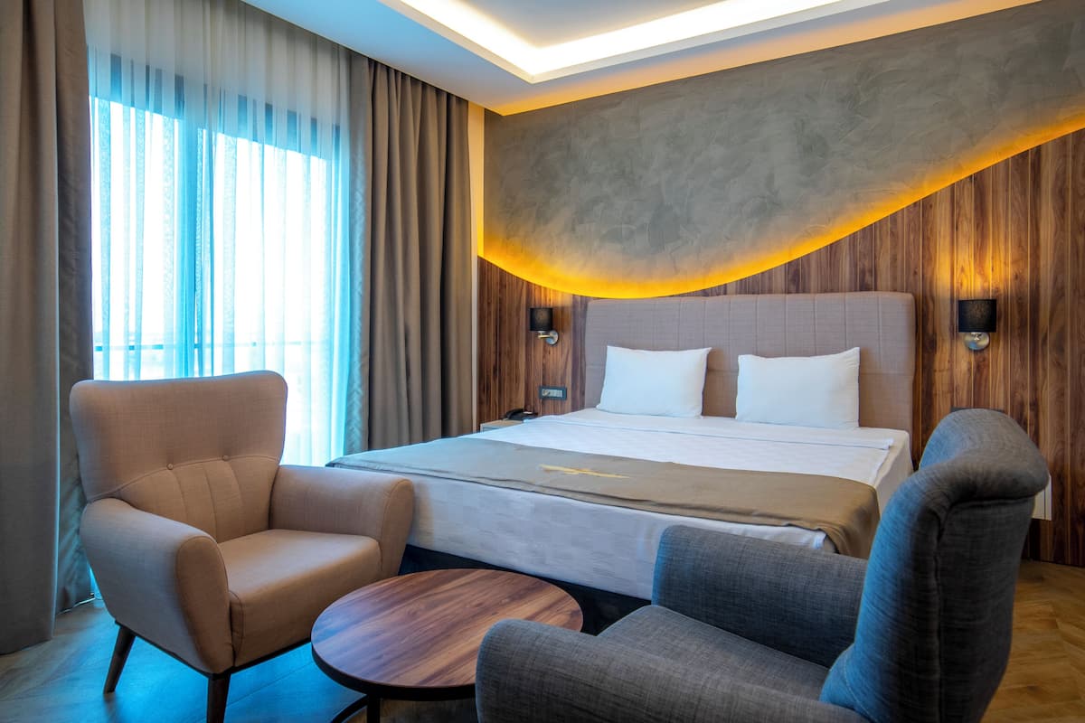 Ropa de cama de alta calidad y minibar