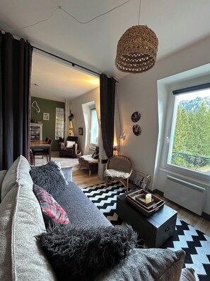 TV, books - Appartement Dartiste Avec Sauna (Mont-Dore)