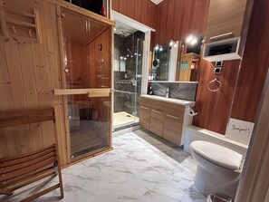 Hair dryer, soap, shampoo, toilet paper - Appartement Dartiste Avec Sauna (Mont-Dore)