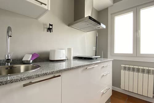 Apartment (101) | Eigene Küche | Mini-Kühlschrank, Mikrowelle, Herdplatte, Toaster
