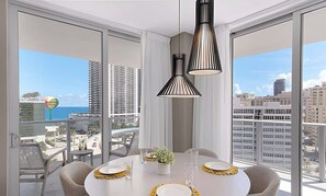 Dining - Wrap Around Balcony|Insane Amenities+ Amazing Pool (Hollywood)