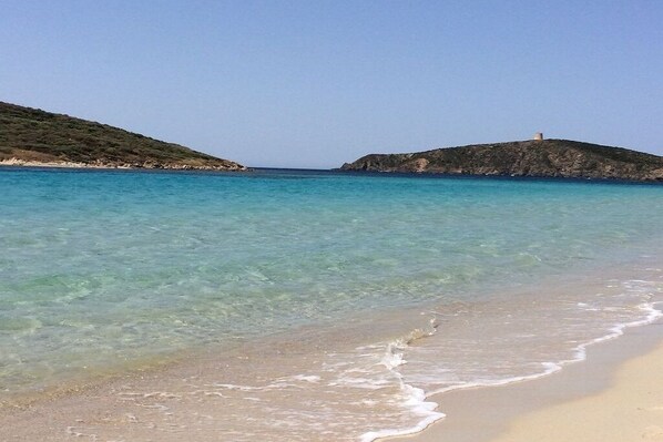 Beach nearby, sun-loungers
