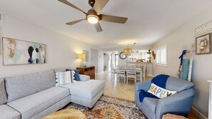 Smart TV, books - 6703 Midnight Pass RD · Siesta Key Condo, Heated Pool, Newly Renovated (Siesta Key)
