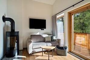 Fernseher, Kamin