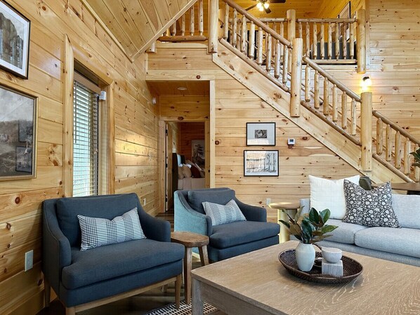 Smart TV, fireplace, video games, table football