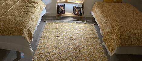 4 bedrooms, iron/ironing board, travel crib