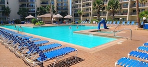 A heated pool