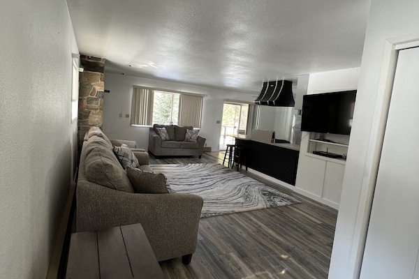 Apartment | Living area | 32-inch Smart TV with satellite channels