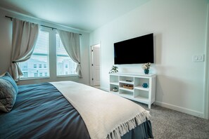 6 bedrooms, iron/ironing board, travel cot, free WiFi