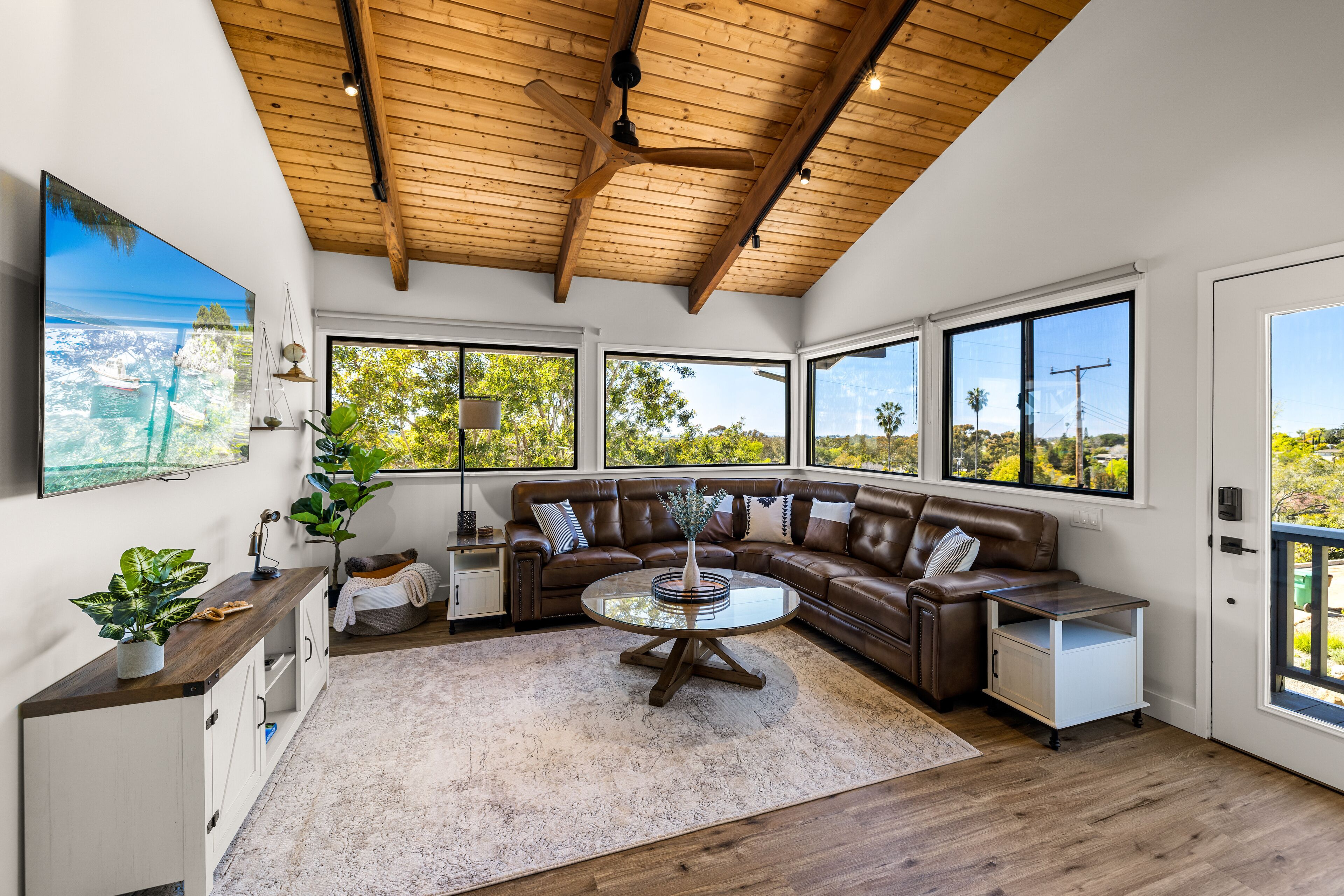 Smart TV, libros y estéreo 