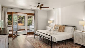 4 habitaciones, escritorio, tabla de planchar con plancha y wifi