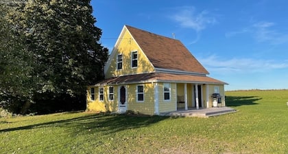 The Little Yellow Farm House is country living, ocean views, open sky & bonfires