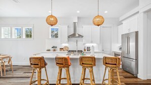Private kitchen - Malibu Chic beach home w/private pool. 7 min walk to the Beach! (Santa Rosa Beach)