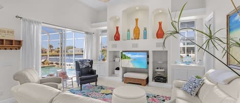 Smart TV, lareira, impressoras