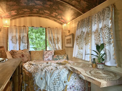 Stay in a gorgeous, vintage, very elegant, warm, cosy & characterful Gypsy Wagon