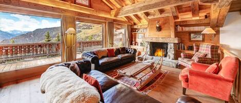 Smart TV, fireplace, foosball, table tennis