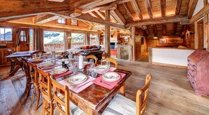 Dining - High Class Chalet ski In/out Next to le Rouge (Val de Bagnes)