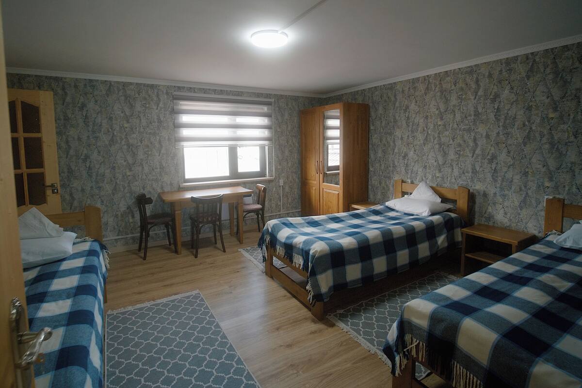 Classic trippelrum - privat badrum | 1 sovrum, skrivbord, arbetsyta för laptop och strykjärn/strykbräda